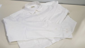 20 X BRAND NEW JACK AND JONES WHITE LONG SLEEVED SHIRTS SIZE X LARGE