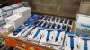 50 + PIECE TOOL LOT CONTAINING SILVERLINE MINI SOLDERING STATIONS 8W, PLUMBOB STRAIGHT CONTRACT TRV 15MM, SILVERLINE TRIM REMOVAL TOOL, SILVERLINE OIL FILTER WRENCH, ROCKLER POCKET PUSH STICK SAFETY TOOL, WHITE TELESCOPIC SHOWER RAIL 1250-2300MM, SILVERLI