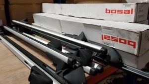 9 X CAR ROOF BARS (5 IN BOX AND 4 WITH NO BOX)
