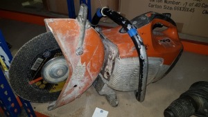 1 X STIHL CHAINSAW WITH A CUTTING DISK