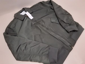 8 X BRAND NEW TOPMAN GREEN COLLARED JACKETS SIZES UK XS RRP-£400.00