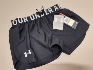 10 X BRAND NEW UNDER ARMOUR GIRLS CHICAS SMALL SHORTS