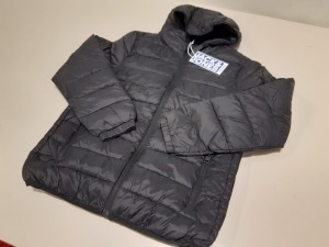 9 X BRAND NEW JACK & JONES BLACK PUFFER COAT UK 10 YEARS