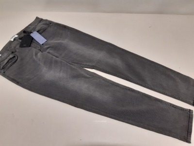 10 X BRANDF NEW ONLY & SONS GREY DENIM JEANS SIZES UK 33/32