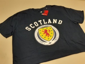12 X BRAND NEW OFFICIAL LICENSED SCOTLAND T SHIRTS SIZE UK MEDIUM