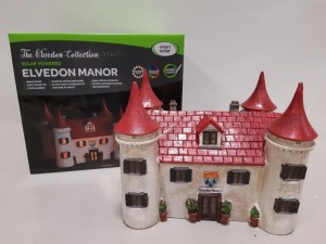 11 X BRAND NEW BOXED THE ELVEDON MANOR SMART SOLAR GARDEN HOUSE ORNIMENT