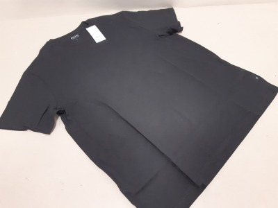 37 X BRAND NEW BURTON MENSWEAR CASUAL BLACK ROUND KNECK T-SHIRT IN SIZE LARGE PICK LOOSE