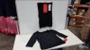 29 X BRAND NEW SPANX BLACK EXTRA LARGE 3/4 BOATNECK TOP AND 5 X BRAND NEW SPANX BLACK SIZE 3X FOCUSED FIRMERS HIGH WAIST MID THIGH PANTS