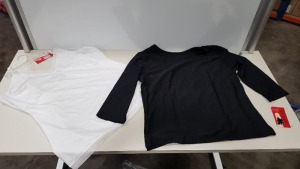 28 X BRAND NEW SPANX BLACK EXTRA LARGE 3/4 BOATNECK TOPS AND 6 X BRAND NEW SPANX WHITE SIZE 3X LINGERIE STRAP CAMI (PICK LOOSE)