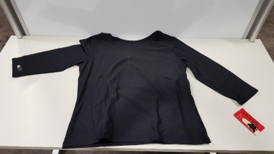 28 X BRAND NEW SPANX BLACK EXTRA LARGE 3/4 BOATNECK TOPS (PICK LOOSE)
