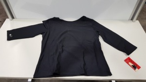 28 X BRAND NEW SPANX BLACK LARGE 3/4 BOATNECK TOPS (PICK LOOSE)