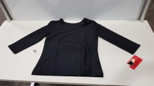 28 X BRAND NEW SPANX BLACK MEDIUM 3/4 BOATNECK TOPS (PICK LOOSE)