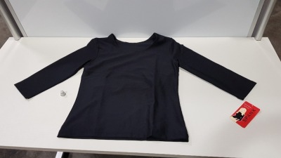 28 X BRAND NEW SPANX BLACK MEDIUM 3/4 BOATNECK TOPS (PICK LOOSE)