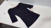 30 X BRAND NEW SPANX BLACK EXTRA LARGE ELBOW LENGTH SCOOP NECK TOPS