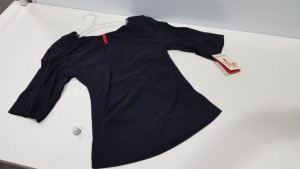 17 X BRAND NEW SPANX BLACK LARGE ELBOW LENGTH SCOOP NECK TOPS (PICK LOOSE)
