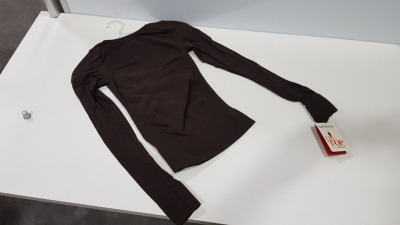 20 X BRAND NEW SPANX SMALL BITTERSWEET CLASSIC LONGSLEEVE T-SHIRTS