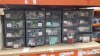 APPROX 400 X BRAND NEW ASSORTED COSMETIC ITEMS IN 5 X 4 DRAWER STORAGE UNITS IE, LIPSTICK, EYE LINER, EYE SHADOW, NAIL VARNISH ETC.