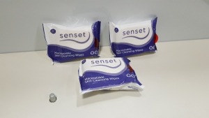 240 X PACKS OF 24 X SENSET MACERATABLE SKIN CLEANSING WIPES
