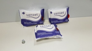 240 X PACKS OF 24 X SENSET MACERATABLE SKIN CLEANSING WIPES