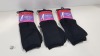 48 X BRAND NEW SPANX REGULAR BLACK SOCKS RRP $18.00 (PICK LOOSE)