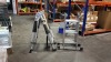 1 X ADJUSTABLE STEP LADDER AND 1 X STEP LADDER