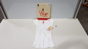 16 X BRAND NEW SPANX WHITE SMALL CAP SLEEVE SCOOP NECK