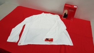 8 X BRAND NEW SPANX BOD A BING WHITE SIZE 2X TURTLENECK RRP $62.00 (PICK LOOSE)