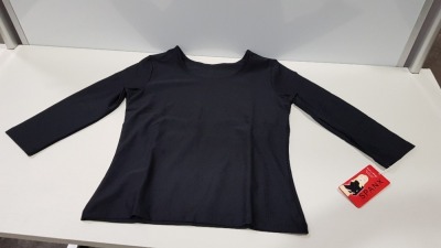14 X BRAND NEW SPANX BLACK MEDIUM 3/4 BOATNECK TOP RRP $58.00 (PICK LOOSE)