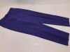 50 X BRAND NEW M&S COLLECTION ELASTIC BLUE LADIES PANTS IN VARIOUS SIZES (UK12 - 18)