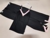 20 X BRAND NEW GEORGE PINK AND BLACK PYJAMA/ LOUNGE SETS IN VARIOUS SIZES