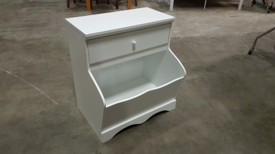 5 X 1 DRAW STORAGE BOX IN WHITE 66CM X 60CM X 46CM