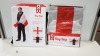 120 X BRAND NEW 2 IN 1 ENGLAND FLAG BAGS WITH FOLD OUT FLAG IN 6 BOXES