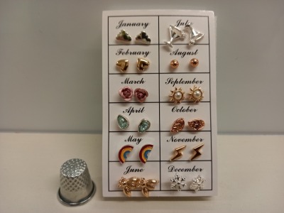 204 X BRAND NEW AVON DEE EARRING GIFTSET - 12 X PAIRS OF EARRINGS