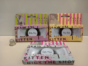 120 X BRAND NEW STRIPS OF CANDY KITTEN GLAMOROUS LASHES BETTY RAY