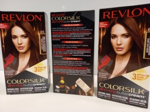 48 X BRAND NEW REVLON COLORSILK ALL IN ONE BUTTERCREAM DARK SOFT MAHOGANY BROWN HAIR COLOUR IN 4 BOXES