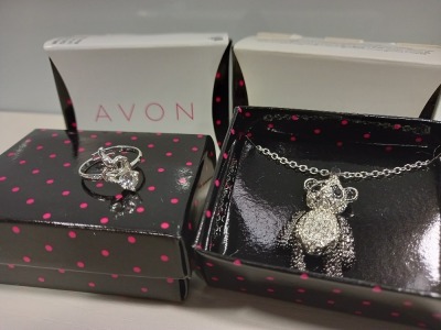 30 X BRAND NEW AVON PENNIE PANDA NECKLACE AND 17 X BRAND NEW AVON NADIA HOROSCOPE RING - SCORPIO
