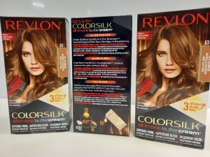 48 X BRAND NEW REVLON COLORSILK ALL IN ONE BUTTERCREAM LIGHT GOLDEN BROWN HAIR COLOUR IN 4 BOXES