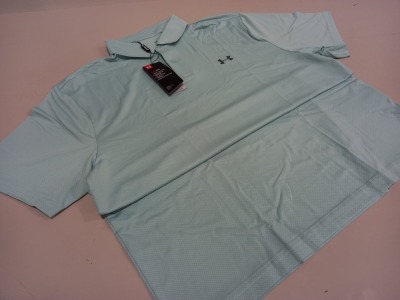 15 X BRAND NEW UNDER ARMOUR BAGGED PERFORM POLO SHIRT (VARIOUS SIZES M - 2XL) TOTAL RRP £524.85 (PICK LOOSE)