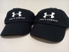 15 X BRAND NEW BAGGED UNDER ARMOUR BLACK CAPS - WOMEN'S - (PICK LOOSE) RRP £17.99 EACH - TOTAL £269.85