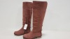 18 X BRAND NEW THE CHILDRENS PLACE DUSTY PINK KNEE HIGH BOOTS SIZE 13 KIDS RRP $810.00