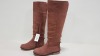 18 X BRAND NEW THE CHILDRENS PLACE DUSTY PINK KNEE HIGH BOOTS SIZE 2 KIDS RRP $810.00