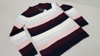 24 X BRAND NEW DOROTHY PERKINS MULTI COLOURED KNITTED JUMPER IN VARIOUS SIZES TOTAL RRP £624.00