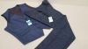 10 X BRAND NEW BURTON MENSWEAR LARGE SLIM BLUE TEXTURE WAISTCOAT AND 6 X BRAND NEW BURTON MENSWEAR 32 S SLIM NAVY RUST TROUSERS