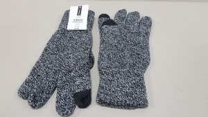 94 X BRAND NEW TOPMAN GREY WINTER GLOVES SIZE S/M TOTAL RRP £752.00