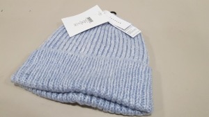 46 X BRAND NEW TOPSHOP BLUE SCANDI BEANIES SIZE ONE