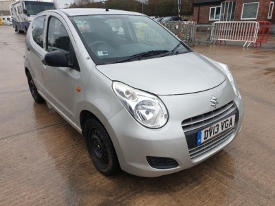 SILVER SUZUKI ALTO SZ. Reg : DV13 VGA, Mileage : 116718 Details: ENGINE SIZE: 996CC, WITH LOGBOOK, 1 KEY, MOT UNTIL 18/10/2021