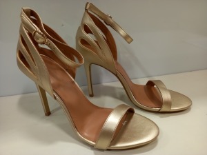 12 X BRAND NEW TOPSHOP MARBELLA GOLD SHOES UK SIZE 7 TOTAL RRP £348.00