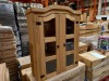 5 X BRAND NEW BOXED MONTROSE MONTERREY GLASSED DRESSER TOP IN WAXED PINE COLOUR