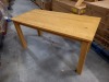 2 X BRAND NEW WOW MADISON WOODEN TABLES IN 2 BOXES L-150CM-W-73CM-H-75CM