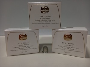 5 X BRAND NEW BOXED KEDMA EYE CREAM WITH DEAD SEA MINERALS, AGE-DEFYING INGREDIENTS & CUCUMBER EXTRACT (50G) TOTAL RRP $1,995.00